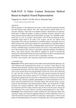 NeR-VCP: A Video Content Protection Method Based on Implicit Neural
  Representation