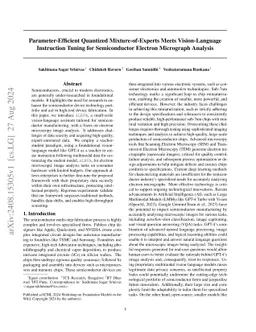 Parameter-Efficient Quantized Mixture-of-Experts Meets Vision-Language
  Instruction Tuning for Semiconductor Electron Micrograph Analysis