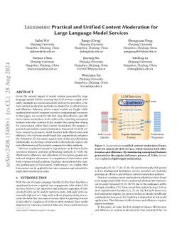 Legilimens: Practical and Unified Content Moderation for Large Language
  Model Services