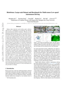 RoboSense: Large-scale Dataset and Benchmark for Egocentric Robot Perception and Navigation in Crowded and Unstructured Environments