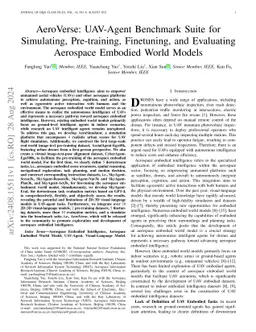 AeroVerse: UAV-Agent Benchmark Suite for Simulating, Pre-training, Finetuning, and Evaluating Aerospace Embodied World Models
