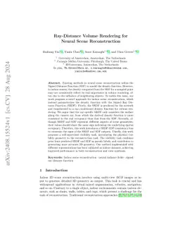 Ray-Distance Volume Rendering for Neural Scene Reconstruction