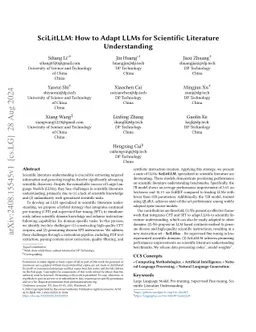 SciLitLLM: How to Adapt LLMs for Scientific Literature Understanding