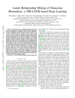 GlaLSTM: A Concurrent LSTM Stream Framework for Glaucoma Detection via Biomarker Mining