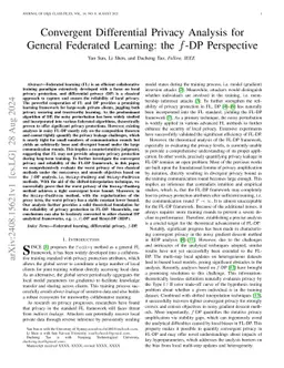 Convergent Differential Privacy Analysis for General Federated Learning:
  the f-DP Perspective