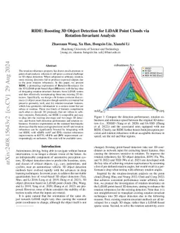 RIDE: Boosting 3D Object Detection for LiDAR Point Clouds via
  Rotation-Invariant Analysis