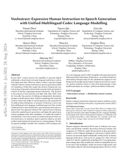 VoxInstruct: Expressive Human Instruction-to-Speech Generation with
  Unified Multilingual Codec Language Modelling