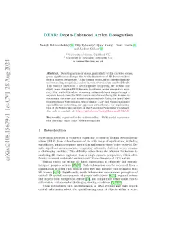 DEAR: Depth-Enhanced Action Recognition