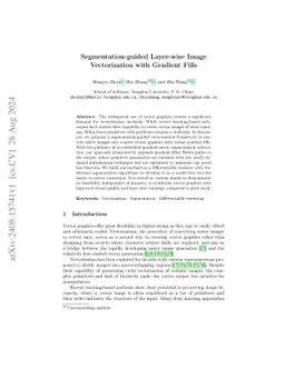 Segmentation-guided Layer-wise Image Vectorization with Gradient Fills