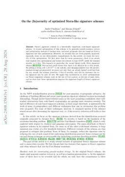 On the (In)security of optimized Stern-like signature schemes