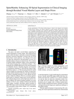 SpineMamba: Enhancing 3D Spinal Segmentation in Clinical Imaging through
  Residual Visual Mamba Layers and Shape Priors