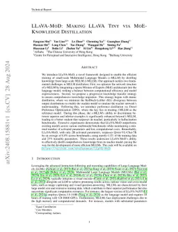 LLaVA-MoD: Making LLaVA Tiny via MoE Knowledge Distillation