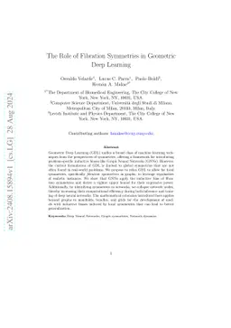 The Role of Fibration Symmetries in Geometric Deep Learning