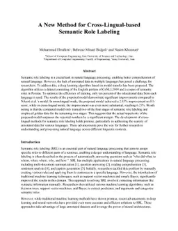 A New Method for Cross-Lingual-based Semantic Role Labeling