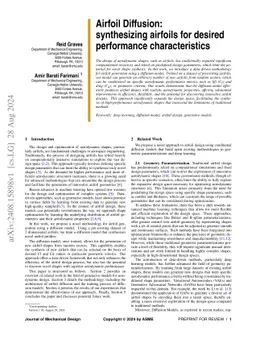 Airfoil Diffusion: Denoising Diffusion Model For Conditional Airfoil
  Generation