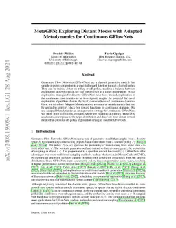 MetaGFN: Exploring Distant Modes with Adapted Metadynamics for Continuous GFlowNets