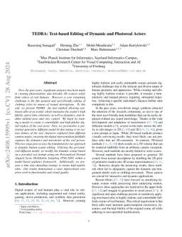 TEDRA: Text-based Editing of Dynamic and Photoreal Actors
