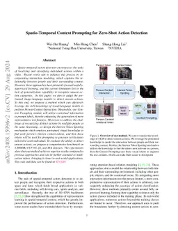 Spatio-Temporal Context Prompting for Zero-Shot Action Detection