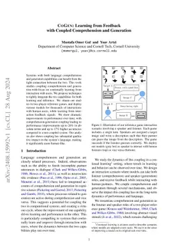 CoGen: Learning from Feedback with Coupled Comprehension and Generation
