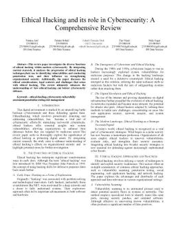 Ethical Hacking and its role in Cybersecurity