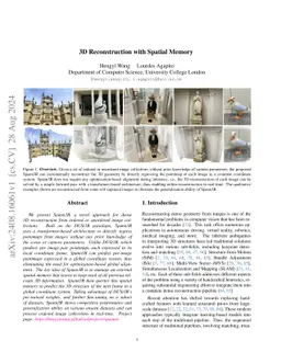3D Reconstruction with Spatial Memory
