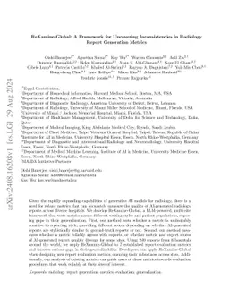 ReXamine-Global: A Framework for Uncovering Inconsistencies in Radiology
  Report Generation Metrics
