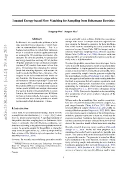 Iterated Energy-based Flow Matching for Sampling from Boltzmann
  Densities