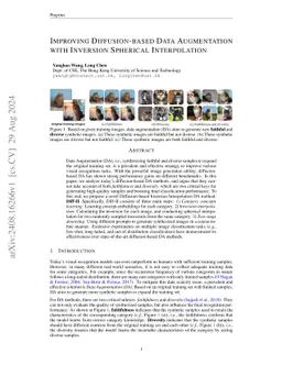 Improving Diffusion-based Data Augmentation with Inversion Spherical
  Interpolation