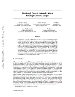 Do Graph Neural Networks Work for High Entropy Alloys?