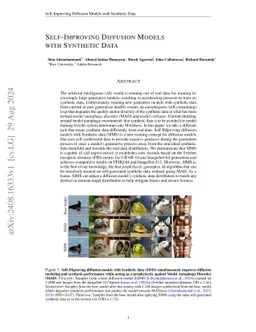 Self-Improving Diffusion Models with Synthetic Data