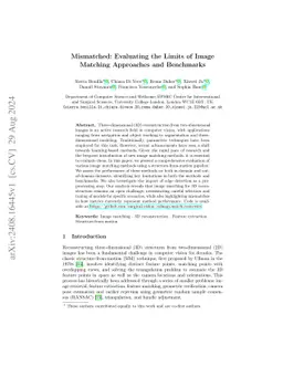 Mismatched: Evaluating the Limits of Image Matching Approaches and
  Benchmarks