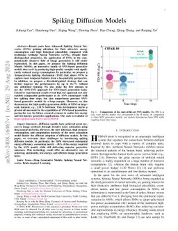 Spiking Diffusion Models