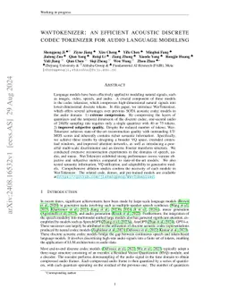 WavTokenizer: an Efficient Acoustic Discrete Codec Tokenizer for Audio Language Modeling
