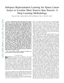 Subspace Representation Learning for Sparse Linear Arrays to Localize More Sources than Sensors: A Deep Learning Methodology