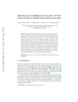 Blending Low and High-Level Semantics of Time Series for Better Masked
  Time Series Generation