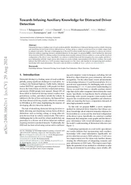 Towards Infusing Auxiliary Knowledge for Distracted Driver Detection