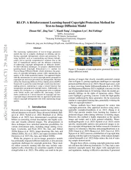 RLCP: A Reinforcement Learning-based Copyright Protection Method for Text-to-Image Diffusion Model