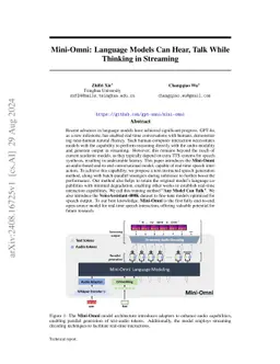 Mini-Omni: Language Models Can Hear, Talk While Thinking in Streaming