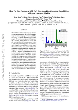 How Well Do LLMs Handle Cantonese? Benchmarking Cantonese Capabilities of Large Language Models