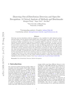 Dissecting Out-of-Distribution Detection and Open-Set Recognition: A
  Critical Analysis of Methods and Benchmarks