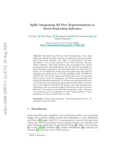 Ig3D: Integrating 3D Face Representations in Facial Expression Inference