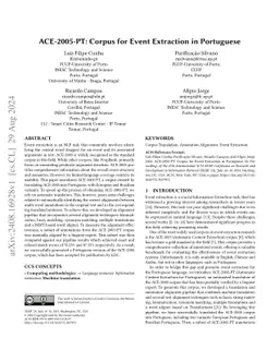 ACE-2005-PT: Corpus for Event Extraction in Portuguese