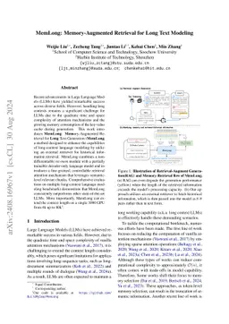 MemLong: Memory-Augmented Retrieval for Long Text Modeling