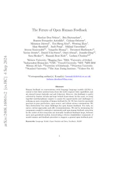 The Future of Open Human Feedback