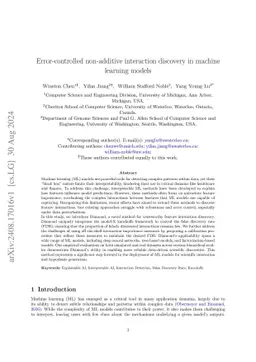 Error-controlled non-additive interaction discovery in machine learning models