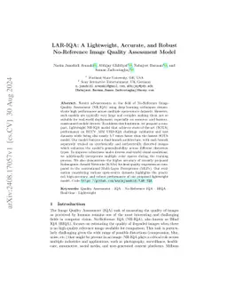 LAR-IQA: A Lightweight, Accurate, and Robust No-Reference Image Quality
  Assessment Model