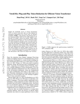 Vote&Mix: Plug-and-Play Token Reduction for Efficient Vision Transformer
