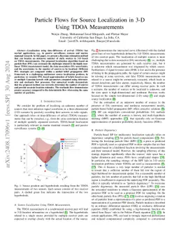 Particle Flows for Source Localization in 3-D Using TDOA Measurements