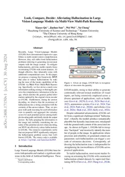 Look, Compare, Decide: Alleviating Hallucination in Large
  Vision-Language Models via Multi-View Multi-Path Reasoning