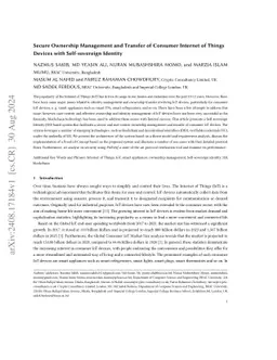 Secure Ownership Management and Transfer of Consumer Internet of Things
  Devices with Self-sovereign Identity